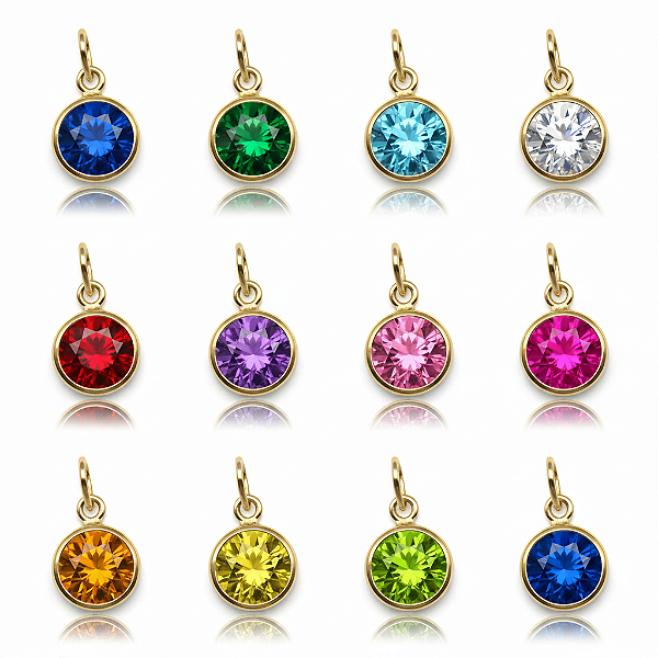 PINGENTE PONTO DE LUZ REDONDO 5MM OURO 18K 750