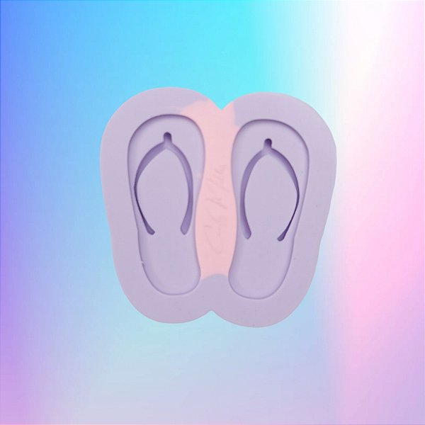 Molde de Silicone Sandália 2 cavidades