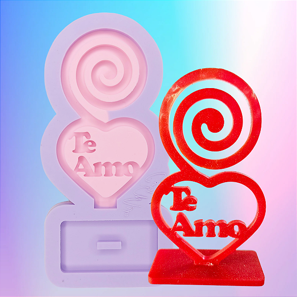 Molde de Silicone Mini Porta Recado Te Amo