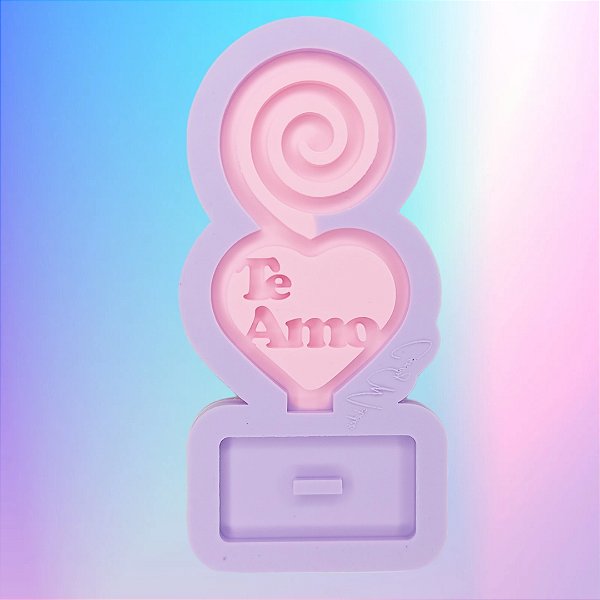 BAZAR - Molde de Silicone Mini Porta Recado Te Amo