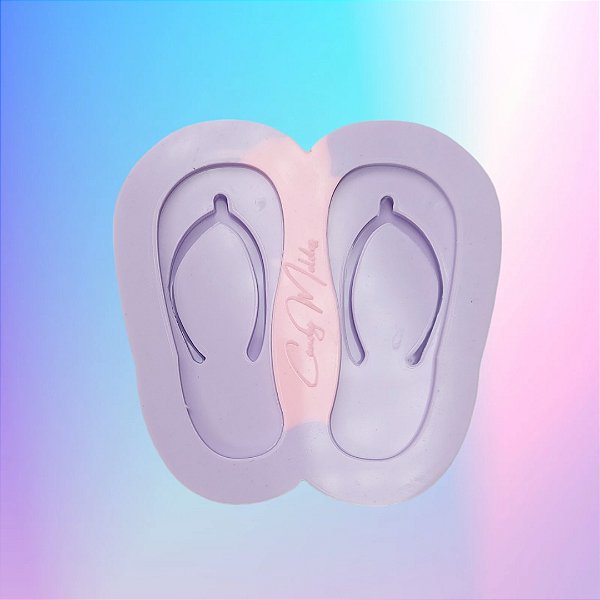 BAZAR - Molde de Silicone Sandália 2 cavidades