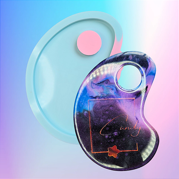 BAZAR - Molde de Silicone Plaquinha Make