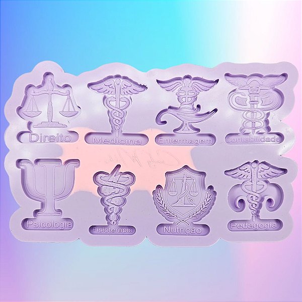 Molde de Silicone Profissões Modelo II