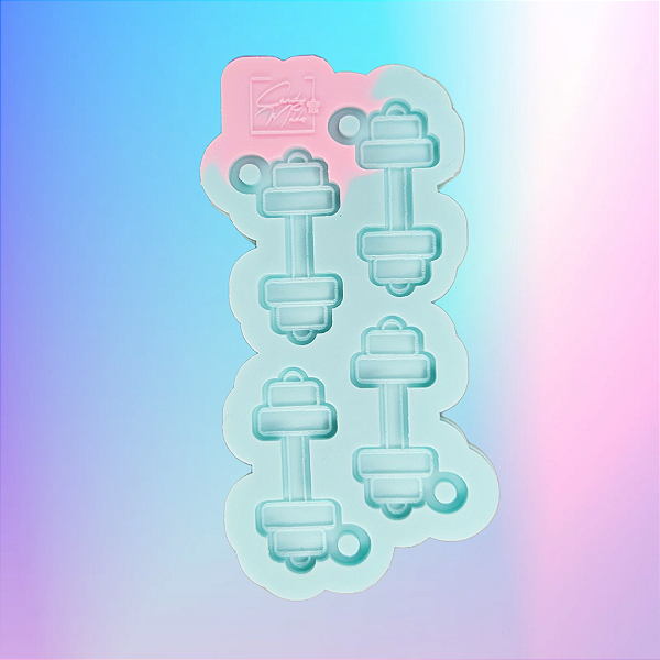 Molde de Silicone Halteres 4 Cavidades
