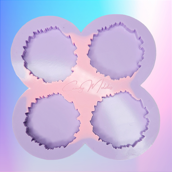 Molde de Silicone Geodo 4 Cavidades