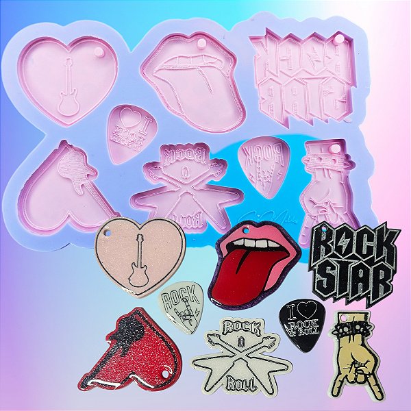 Molde de Silicone Rock 8 Cavidades
