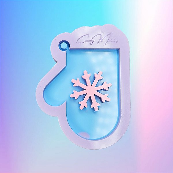 Molde de Silicone Enfeite de Natal Luva - 7cm