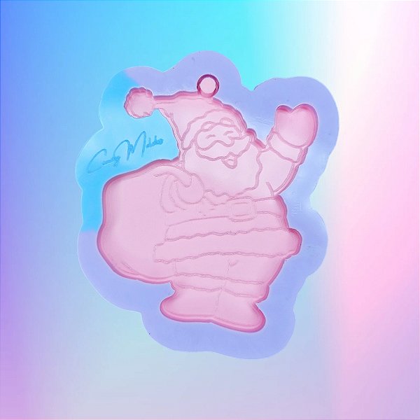 Molde de Silicone Enfeite de Natal Papai Noel II - 7cm