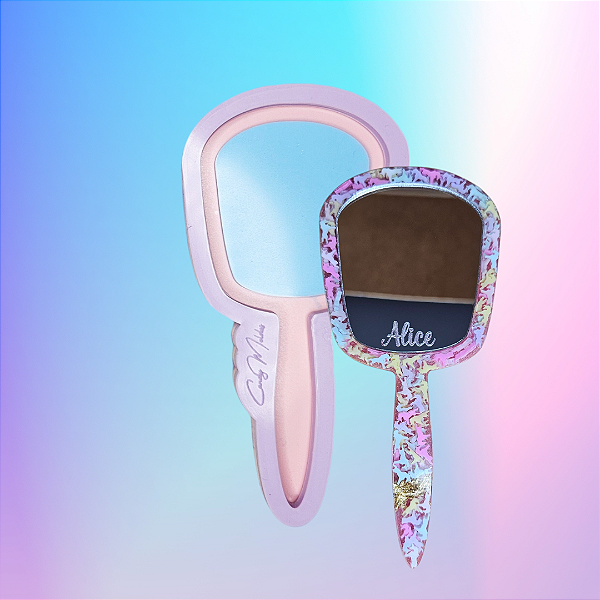 Molde de Silicone Espelho Aurora Pequeno 13 cm