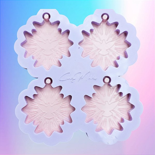 Molde de Silicone Divino Espirito Santo 4cm
