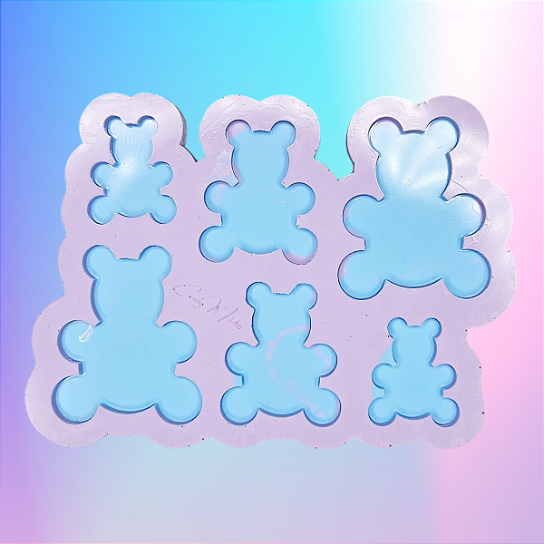 Molde de Silicone Ursinho 6 Cavidades - P M G