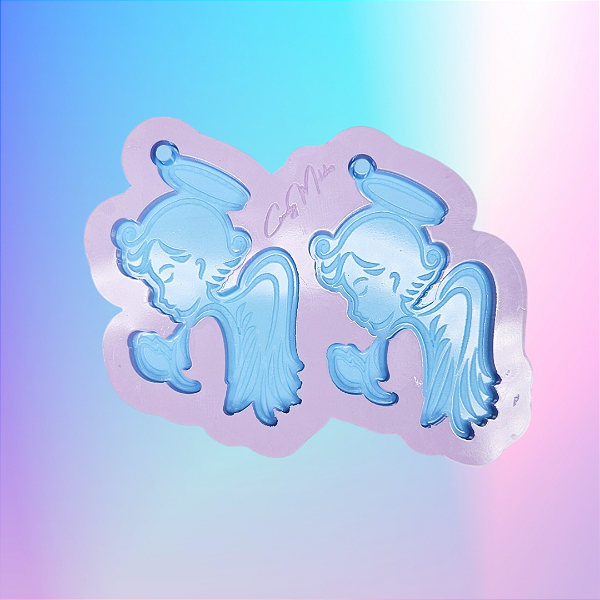 Molde de Silicone Anjo 2 Cavidades - 6cm - 2 Cavidades