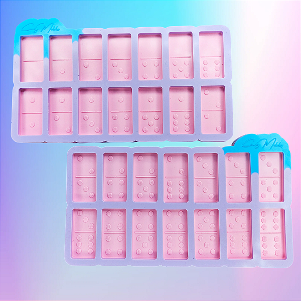 BAZAR - Molde de Silicone Dominó G 5 cm - 6mm