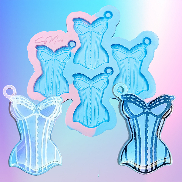 Molde de Silicone Corset Espartilho - 4.5cm