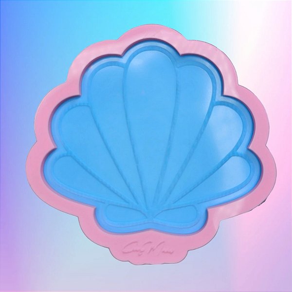 Molde de Silicone Porta Copo Concha - 10cm