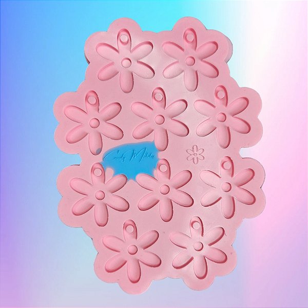 Molde de Silicone Margarida 10 Cavidades