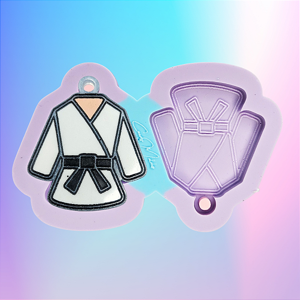 BAZAR - Molde de Silicone Kimono 2 Cavidades