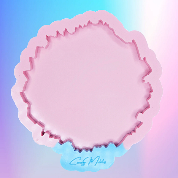 BAZAR - Molde de Silicone Porta Copo Geodo - 10cm