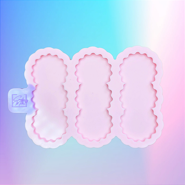 Molde de Silicone Presilhas 3 Cavidades - Geodo