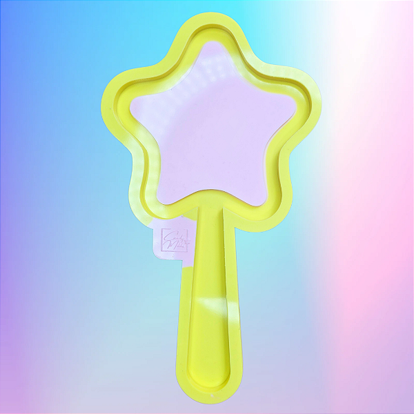 Molde de Silicone Espelho Estrela Grande 23cm- Espelho de Mão