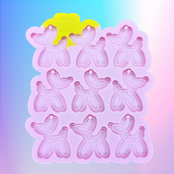 Molde de Silicone Cachorros Pet Bexiga 9 Cavidades