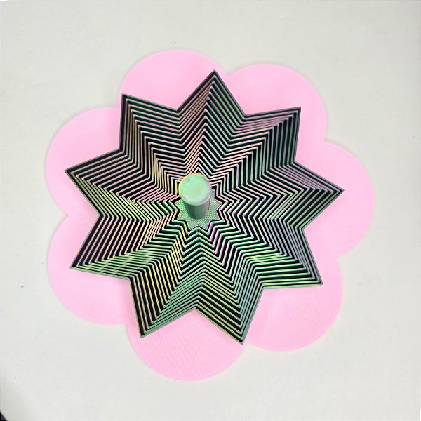 Fidget Espiral Zen Star 3D - Sensorial Antistresse 22cm