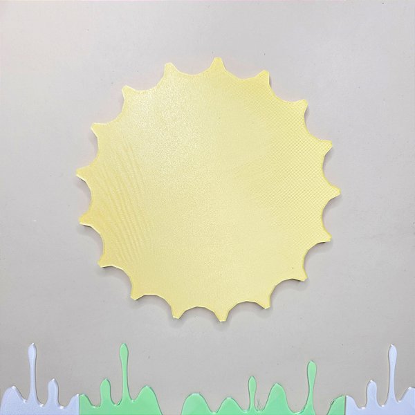 Base para fotos / Expositor giratório - Modelo Sol 19cm diâmetro