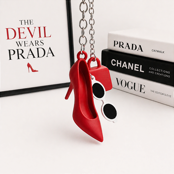 Chaveiro Sapato Alto Fashion “Devil Style” acessório salto alto bolsa óculos