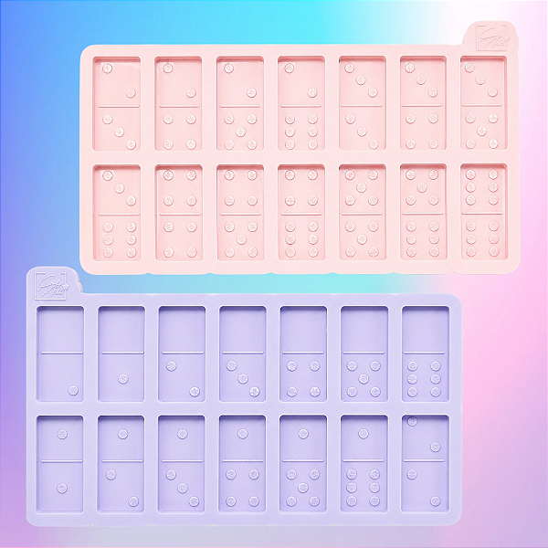 Molde de Silicone Dominó G 5 cm - 8mm