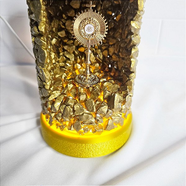 Base para Luminária Vela Dourada (feita para peça de 20cm)