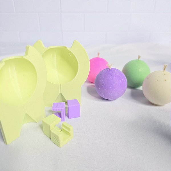 Molde 3D Vela Bolinha 4.5cm