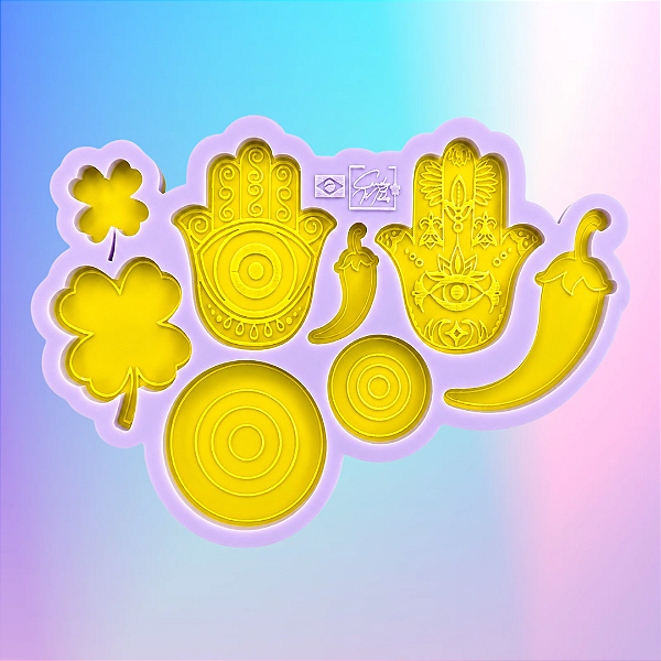 Molde de Silicone Proteção 8 Cavidades