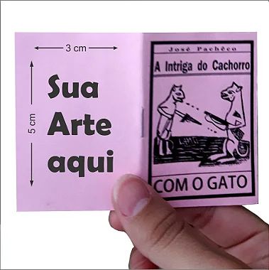 Mini Folhetos de Cordel Personalizados 50 Unidades