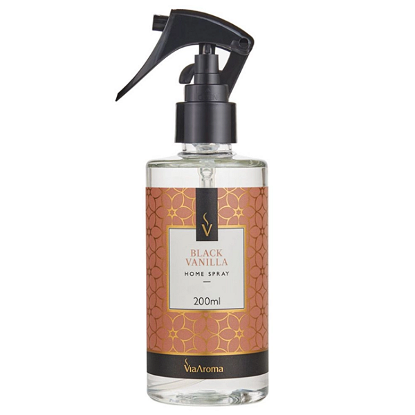 HOME SPRAY 200ML CLASSICA BLACK VANILLA BACT/ANTIM - VIA AROMA