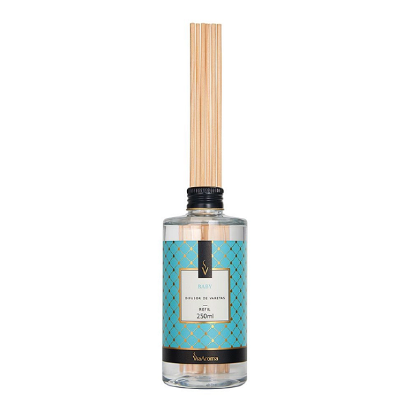 REFIL 250ML DIF. DE VARETAS CLASSICA BABY - VIA AROMA