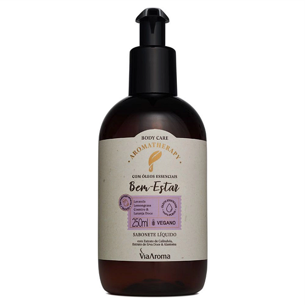 SABONETE LIQ. 250ML AROMATHERAPY BEM ESTAR - VIA AROMA