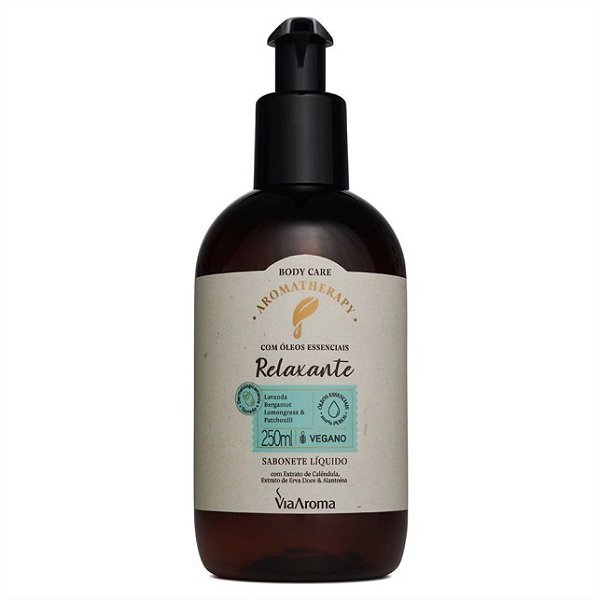 SABONETE LIQ. 250ML AROMATHERAPY RELAXANTE - VIA AROMA