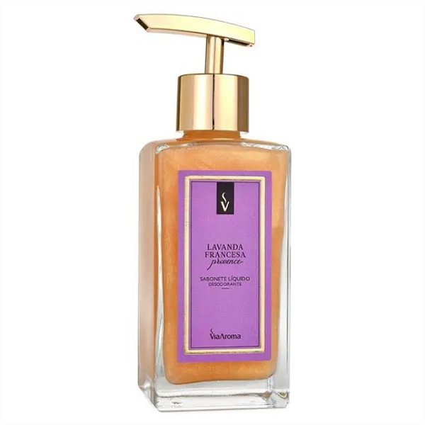 SABONETE LIQ. DESOD. 250ML LAVANDA FRANCESA PROVENCE - VIA AROMA