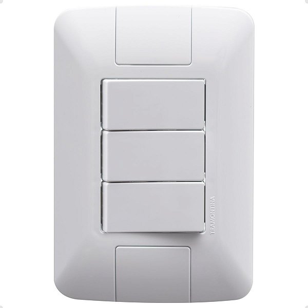 INTERRUPTOR 3 TECLAS SIMPLES ARIA - TRAMONTINA