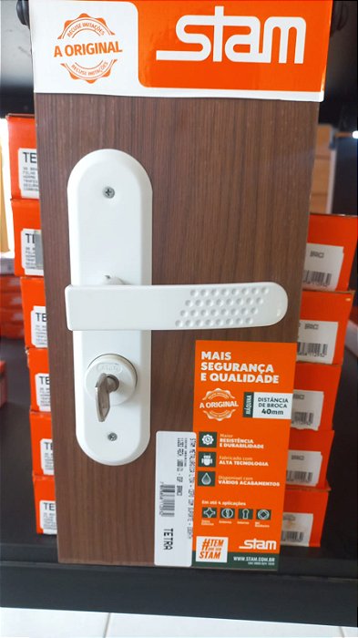 FECHADURA STAM BRANCO 1800/21 EXT TETRA