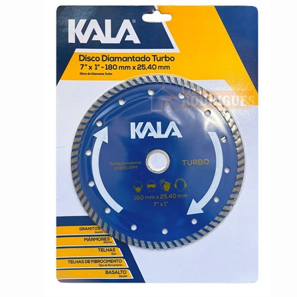 DISCO DIAMANTADO KALA TURBO  180X25,4MM