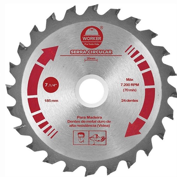 DISCO SERRA VIDEA 4.3/8 24D  - WORKER