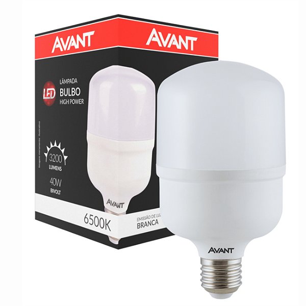 LAMPADA LED ALTA POTENCIA BR6500K 40W - AVANT
