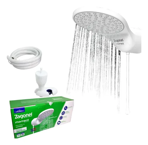 DUCHA ZAGONEL MOMENT 220V 7500W ELETRONICA BRANCO