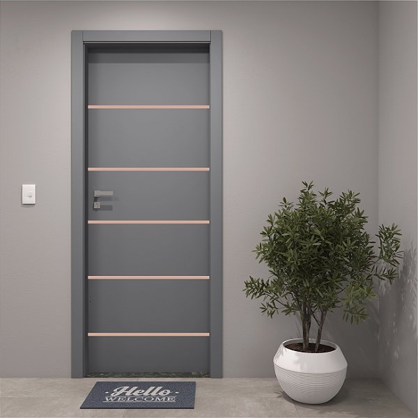 PORTA HDF URBAN FRISADA 0,60 X 2,10 - PORMATEX