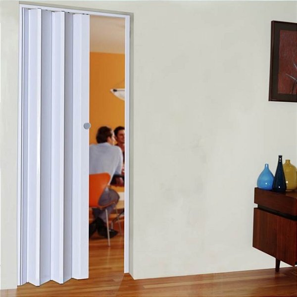 PORTA SANFONADA. 70CM X 2.10M - BRANCO - 1