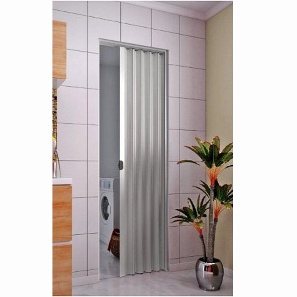 PORTA SANFONADA. 70CM X 2.10M - CINZA - 1