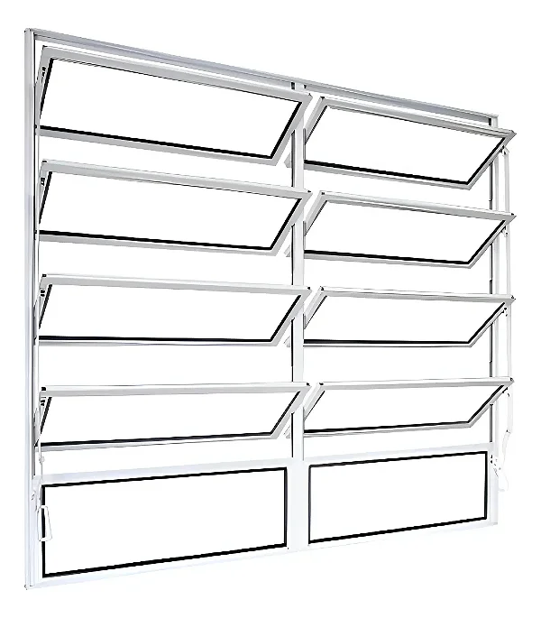 JANELA BR 4F 1,00x1,20 C/BAS ALUMI STRIKE