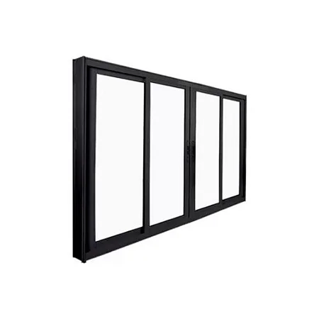 JANELA PRETA 4F 1,00x1,20 S/BAS LINHA LEVE - ALUMI STRIKE