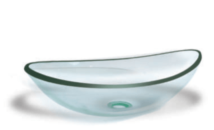 CUBA VIDRO CANOA BRANCO - VILDREX